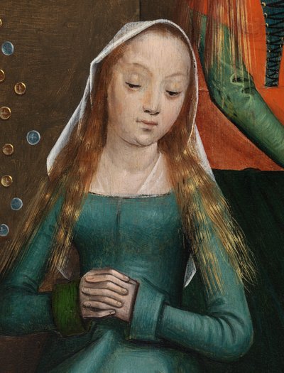 The Charity of St Nicholas, from the Altarpiece of St. Nicholas (detail) by Master of The Legend of St. Lucy