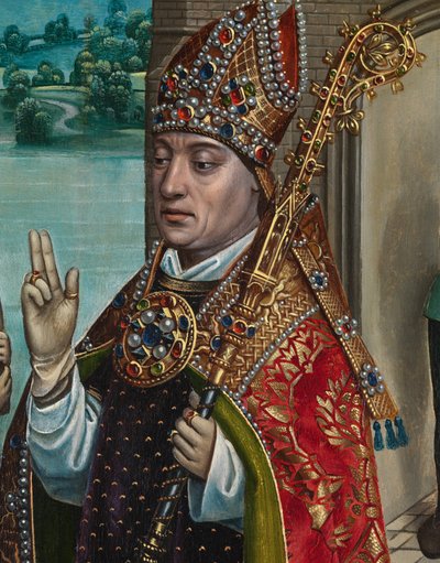 The Miracle of the Grain, from the Altarpiece of St. Nicholas, c.1486-93 (detail) by Master of The Legend of St. Lucy