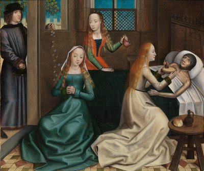 The Charity of St Nicholas, from the Altarpiece of St. Nicholas by Master of The Legend of St. Lucy