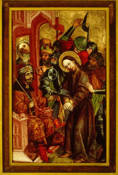 Christ Before Pilate Vlad III as Pontius Pilate by Master of Velenje Panels