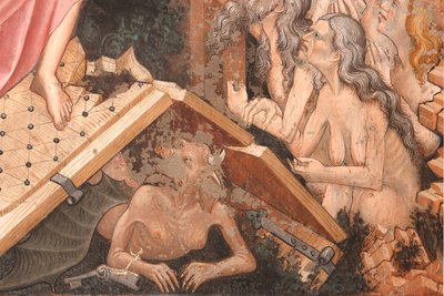 Resurrection and Descent into Limbo (detail of the Descent into Limbo), c.1420 by Master of Vignola