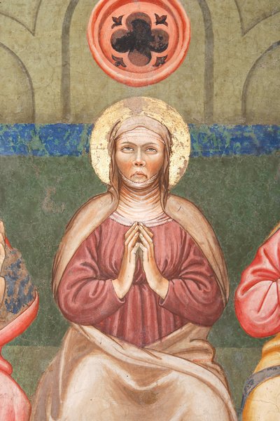 The Pentecost (detail of the Virgin Mary) by Master of Vignola
