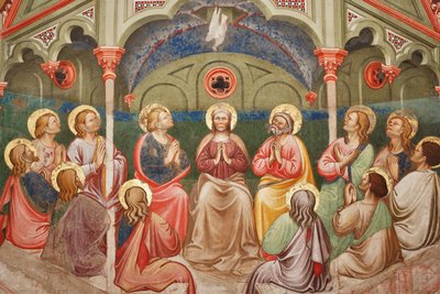 The Pentecost (detail) by Master of Vignola