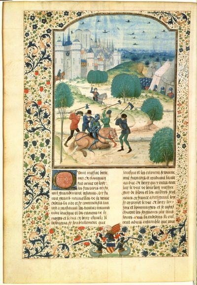Miniature from Volume II of the Chronicle of England written by Jean de Wavrin, Lord of Forestel by Master of Wavrin