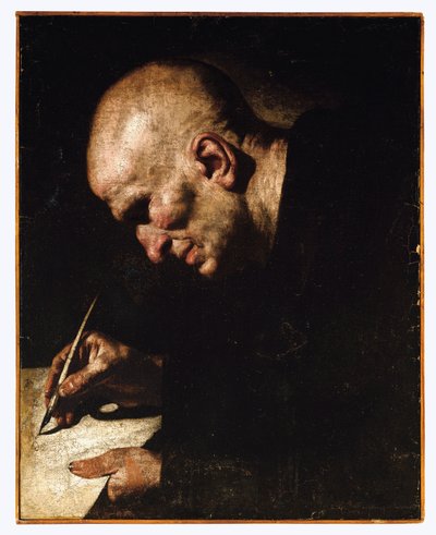 A Monk Scribe by Master of the Annunciation to the Shepherds