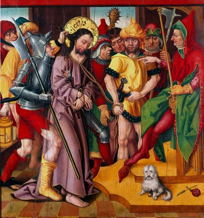 Jesus Before Herode Antipas by Master of the Baden Carnation