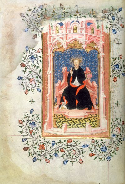 St. John of Bridlington (d.1379) with the Book of Hours of John of Beaufort by Master of the Beaufort Saints