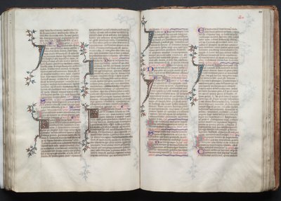 The Gotha Missal: Fol. 100v, Text, c. 1375 by Master of the Boqueteaux