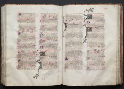The Gotha Missal: Fol. 111r, Text, c. 1375 by Master of the Boqueteaux