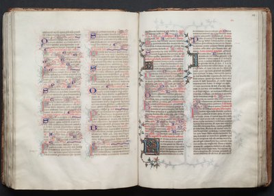 The Gotha Missal: Fol. 113r, Text, c. 1375 by Master of the Boqueteaux