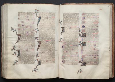 The Gotha Missal: Fol. 130r, Text, c. 1375 by Master of the Boqueteaux