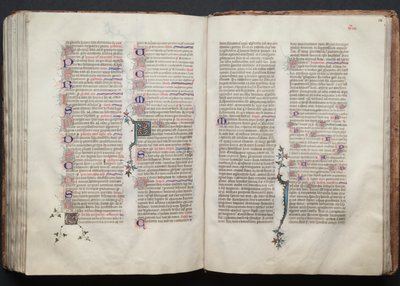 The Gotha Missal: Fol. 136r, Text, c. 1375 by Master of the Boqueteaux