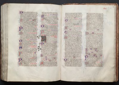 The Gotha Missal: Fol. 140r, Text, c. 1375 by Master of the Boqueteaux