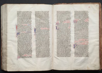 The Gotha Missal: Fol. 155v, Text, c. 1375 by Master of the Boqueteaux
