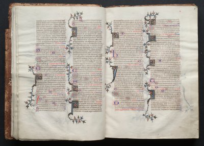 The Gotha Missal: Fol. 15r, Text, c. 1375 by Master of the Boqueteaux