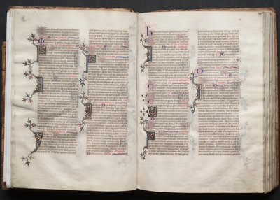 The Gotha Missal: Fol. 20v, Text, c. 1375 by Master of the Boqueteaux