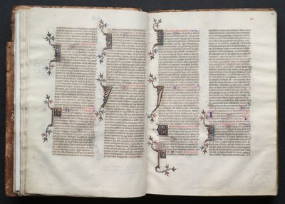 The Gotha Missal: Fol. 22v, Text, c. 1375 by Master of the Boqueteaux