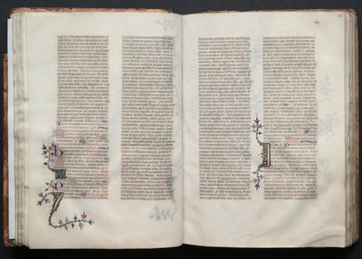 The Gotha Missal: Fol. 36r, Text, c. 1375 by Master of the Boqueteaux