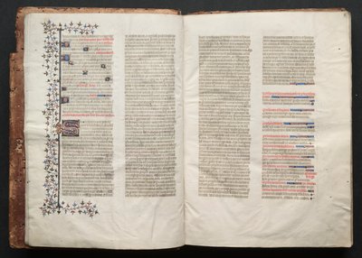 The Gotha Missal: Fol. 3v, Text, c. 1375 by Master of the Boqueteaux