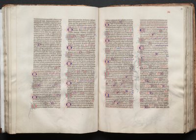 The Gotha Missal: Fol. 52v, Text, c. 1375 by Master of the Boqueteaux