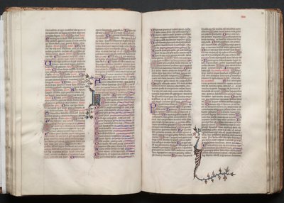 The Gotha Missal: Fol. 54r, Text, c. 1375 by Master of the Boqueteaux