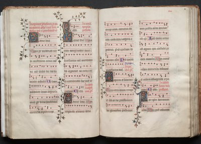The Gotha Missal: Fol. 57v, Text, c. 1375 by Master of the Boqueteaux
