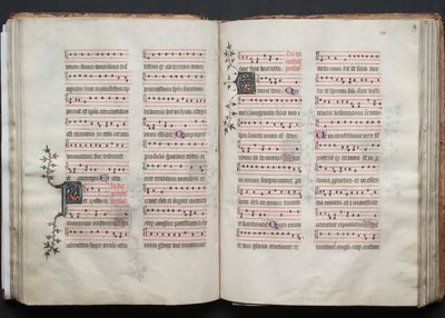 The Gotha Missal: Fol. 59r, Text, c. 1375 by Master of the Boqueteaux