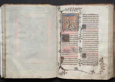 The Gotha Missal: Fol. 65r, The Church and the Synagogue by Master of the Boqueteaux