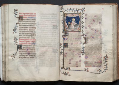 The Gotha Missal: Fol. 68v, Text, c. 1375 by Master of the Boqueteaux
