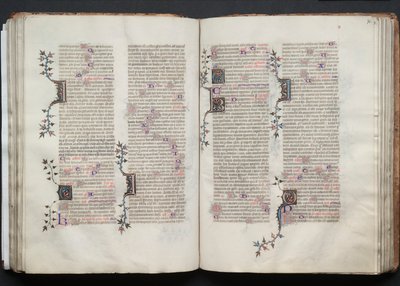 The Gotha Missal: Fol. 72r, Text, c. 1375 by Master of the Boqueteaux