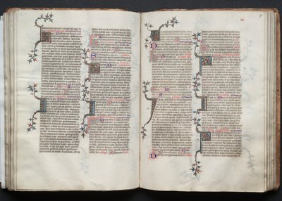 The Gotha Missal: Fol. 75r, Text, c. 1375 by Master of the Boqueteaux