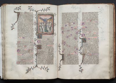 The Gotha Missal: Fol. 76v, The Ascension, c. 1375 by Master of the Boqueteaux