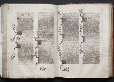 The Gotha Missal: Fol. 83v, Text, c. 1375 by Master of the Boqueteaux