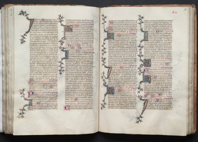 The Gotha Missal: Fol. 96r, Text, c. 1375 by Master of the Boqueteaux