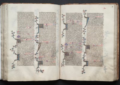 The Gotha Missal: Fol. 97r, Text, c. 1375 by Master of the Boqueteaux