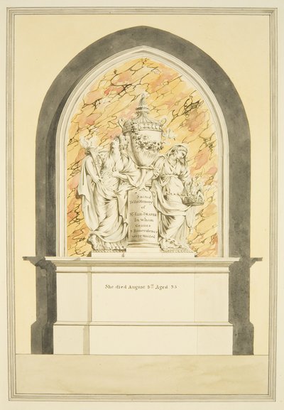 Tomb of Mrs. Elizabeth Draper, Died 1835, in Bristol Cathedral by Master of the Bristol Church Monuments