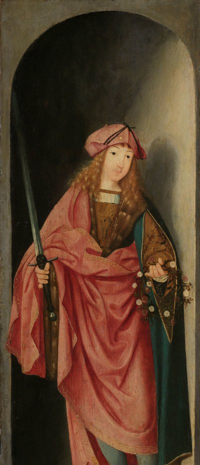 Saint Valerian, Left Wing of a Triptych by Master of the Brunswick Diptych (attributed to)