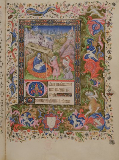 Nativity, from a Book of Hours by Master of the Brussels Initials