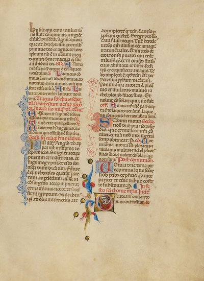 Initial G: Saint Thomas Becket by Master of the Brussels Initials