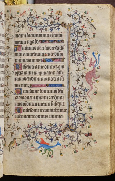 Hours of Charles the Noble, King of Navarre (1361-1425): fol. 107r, Text by Master of the Brussels Initials and Associates