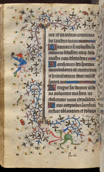 Hours of Charles the Noble, King of Navarre (1361-1425): fol. 113v, Text by Master of the Brussels Initials and Associates