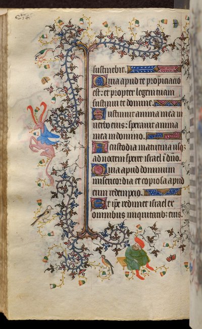 Hours of Charles the Noble, King of Navarre (1361-1425): Folio 117v, Text by Master of the Brussels Initials and Associates