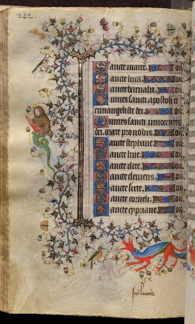 Hours of Charles the Noble, King of Navarre (1361-1425): fol. 121v, Text by Master of the Brussels Initials and Associates