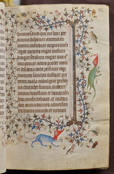 Hours of Charles the Noble, King of Navarre (1361-1425): Folio 16r, Text by Master of the Brussels Initials and Associates