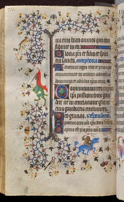 Hours of Charles the Noble, King of Navarre (1361-1425): fol. 171v, Text by Master of the Brussels Initials and Associates