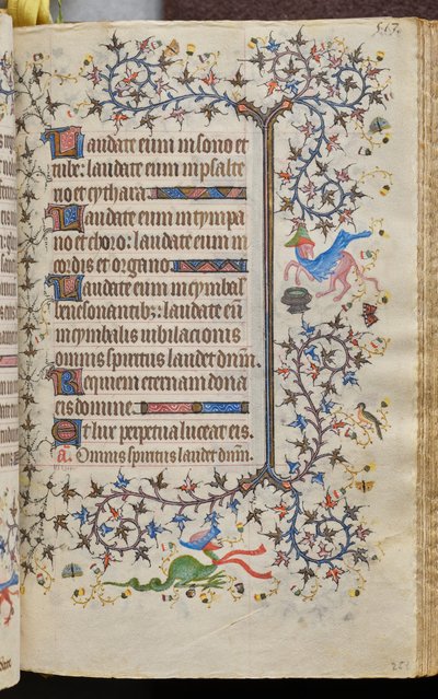Hours of Charles the Noble, King of Navarre (1361-1425): fol. 251r, Text by Master of the Brussels Initials and Associates