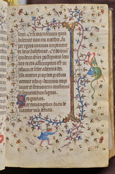 Hours of Charles the Noble, King of Navarre (1361-1425): fol. 28r, Text by Master of the Brussels Initials and Associates