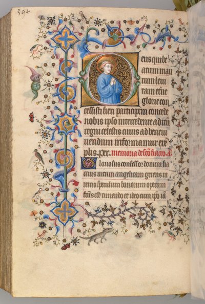 Hours of Charles the Noble, King of Navarre (1361-1425): fol. 291v, Text by Master of the Brussels Initials and Associates