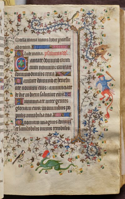 Hours of Charles the Noble, King of Navarre (1361-1425): fol. 45r, Text by Master of the Brussels Initials and Associates
