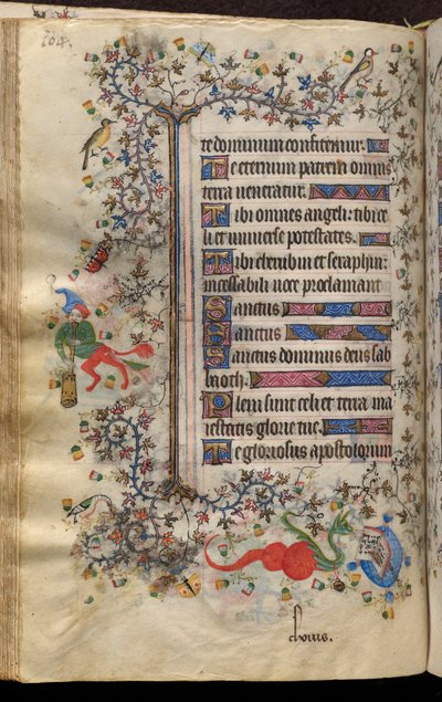 Hours of Charles the Noble, King of Navarre (1361-1425): fol. 52v, Text by Master of the Brussels Initials and Associates